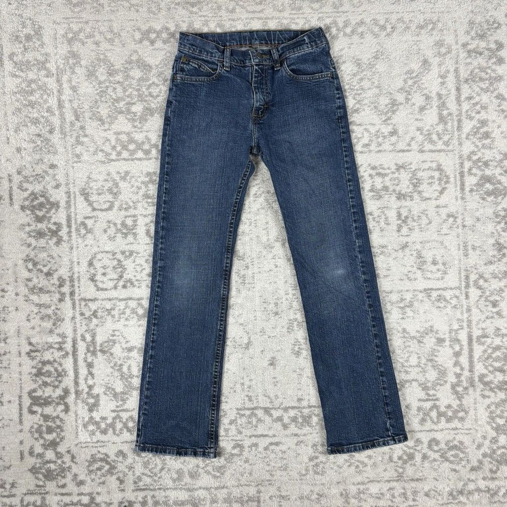 Wrangler Jeans Straight Fit Kids Youth Jeans Adjustable Waist Size 12 Regular